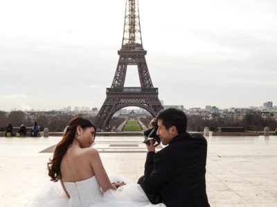 wedding portraits photography at destination Paris - France