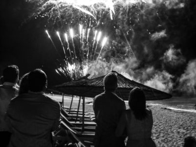 Rings, Cake and Fireworks at Halkidiki