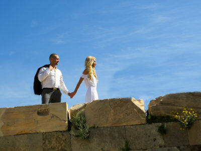 Engagement portraits at athens