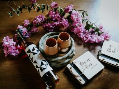 still life photograph of wedding gear shoot with natural light