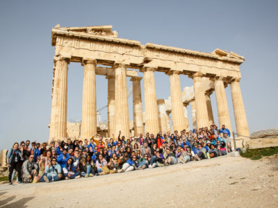 company retreat in Athens, Acropolis, group photography, tourism, tourist, Parthenon, trip, tourists, holidays, ancient, archaeology