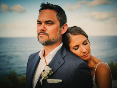 location portraiture of a bride and groom photo session